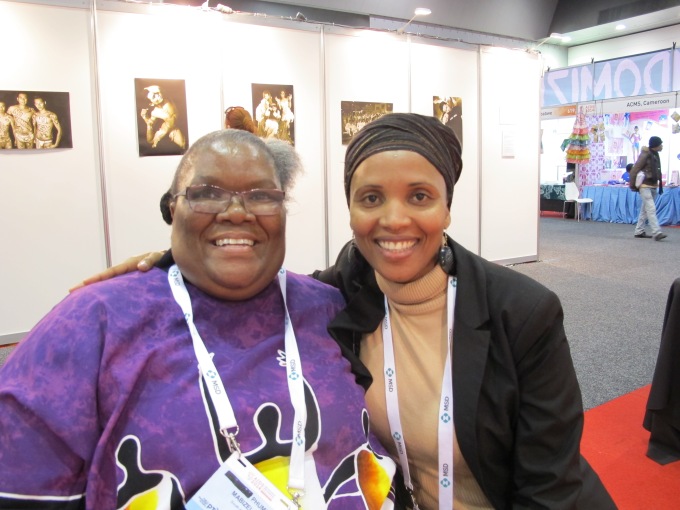 Rev. Phumzile Mabizela with the amazing Christine.  Her wisdom just pours...